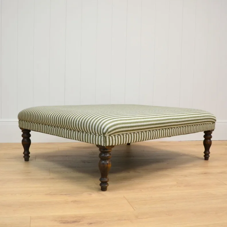 STRIPED OTTOMAN