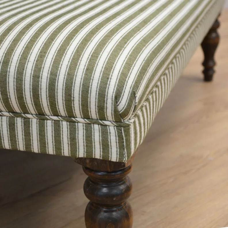 STRIPED OTTOMAN