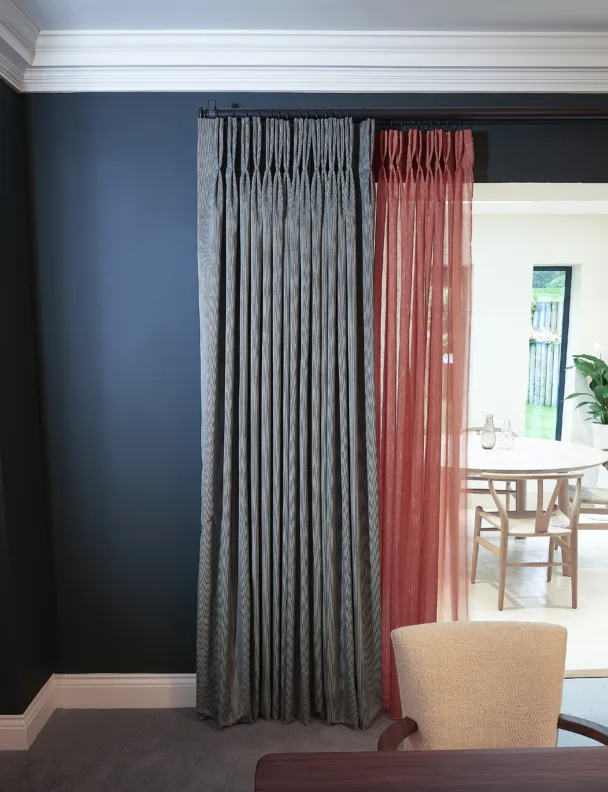 Double Pinch Pleat Voil and Curtains