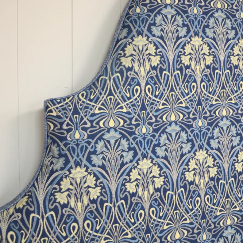 Bespoke Headboard in a Stunning Morris Fabric