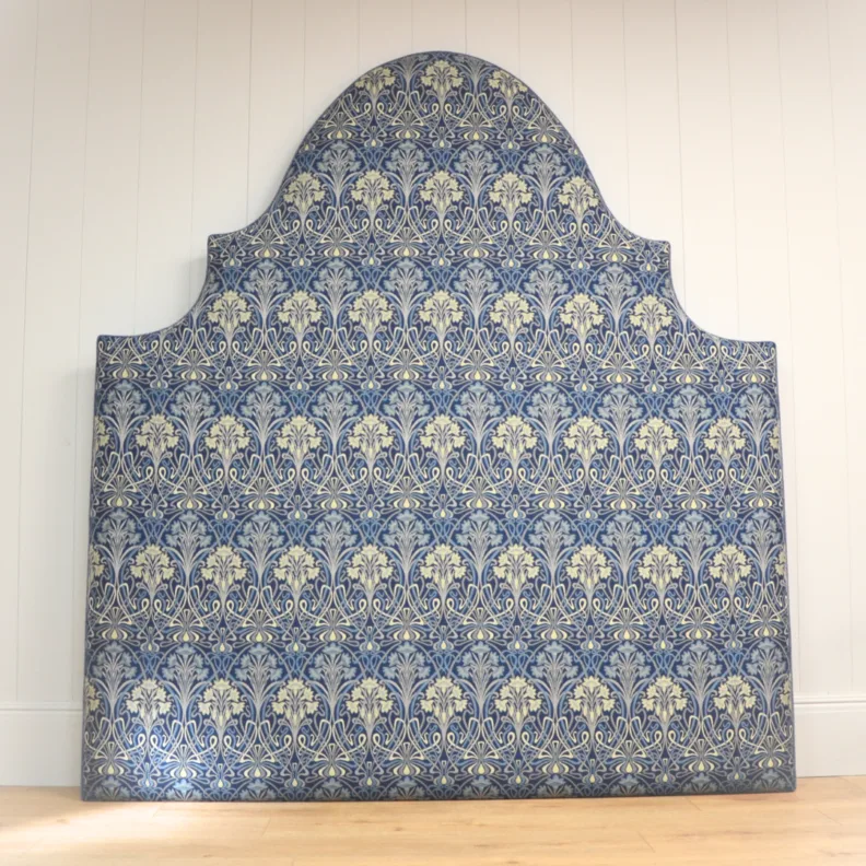 Bespoke Headboard in a Stunning Morris Fabric