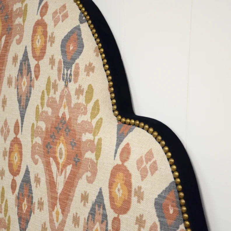 Beautiful Bespoke Headboard, with Studding Details