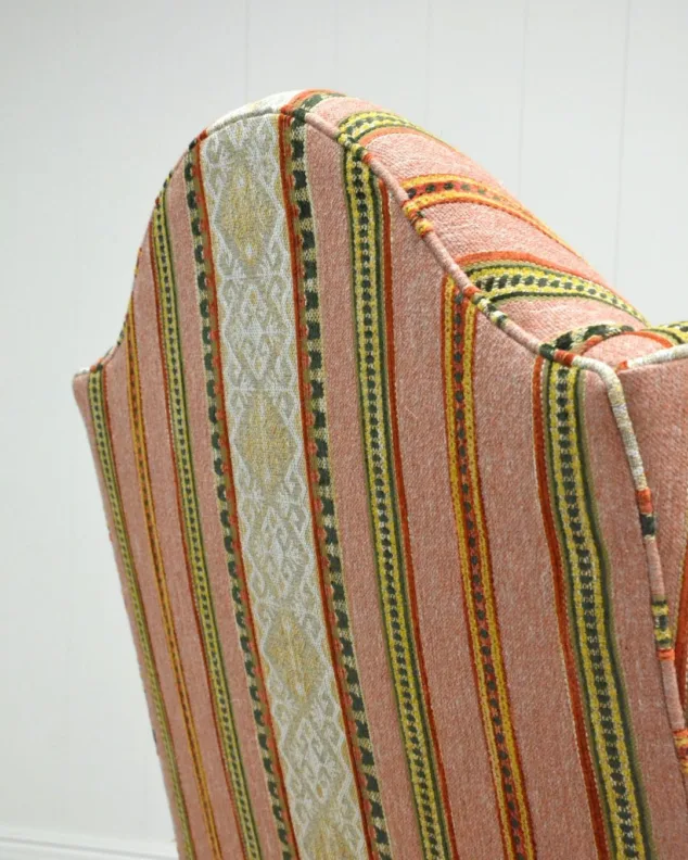 Pair of Wing Chairs Recovered in a Colefax & Fowler Fabric