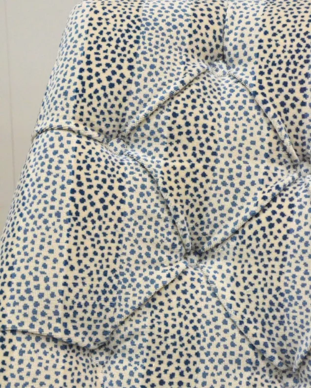 Button Back Swivel Chairs Re-Covered in a Colefax & Fowler Fabric